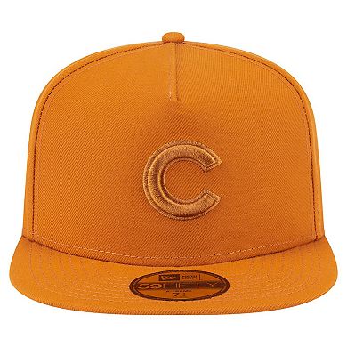 Men's New Era Orange Chicago Cubs Color Pack A-Frame 59FIFTY Fitted Hat