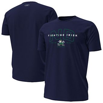 Men's Under Armour Navy Notre Dame Fighting Irish Overlay Performance T-Shirt