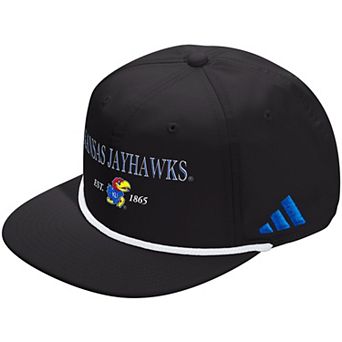 Unisex adidas Black Kansas Jayhawks Seasonal Rope Adjustable Hat