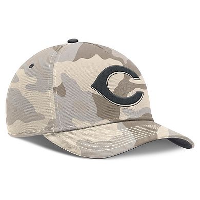Men's Nike Natural Cincinnati Reds Camo Pack Rise Adjustable Hat