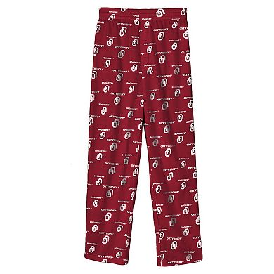 Youth Outerstuff Crimson Oklahoma Sooners All-Over Team Logo Pants