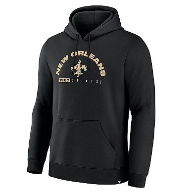 Men's Fanatics Black New Orleans Saints Delay of Game Legacy Pullover Hoodie