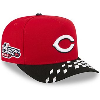 Men's New Era Red/Black Cincinnati Reds 2025 MLB Speedway Classic A-Frame 59FIFTY Fitted Hat