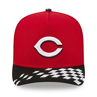 Men's New Era Red/Black Cincinnati Reds 2025 MLB Speedway Classic A-Frame 59FIFTY Fitted Hat