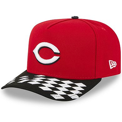 Men's New Era Red/Black Cincinnati Reds 2025 MLB Speedway Classic A-Frame 59FIFTY Fitted Hat