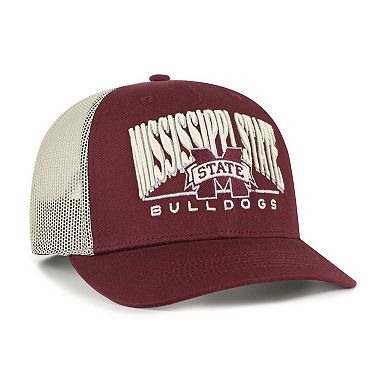 Men's '47 Maroon Mississippi State Bulldogs Arid Adjustable Trucker Hat