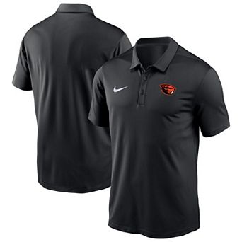 Men's Nike Black Oregon State Beavers Victory Solid Performance Polo