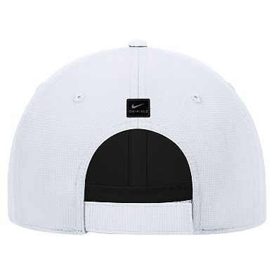 Men's Nike White Ole Miss Rebels 2025 On-Field Club Performance Adjustable Hat
