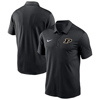 Men's Nike Black Purdue Boilermakers Victory Solid Performance Polo