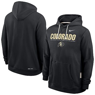 Men's Nike Black Colorado Buffaloes 2025 Sideline Standard Issue Dri-FIT Hoodie