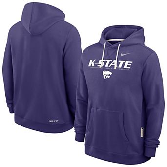 Men's Nike Purple Kansas State Wildcats 2025 Sideline Performance Pullover Hoodie