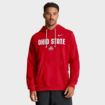 Men's Nike Scarlet Ohio State Buckeyes 2025 Sideline Standard Issue Dri-FIT Hoodie