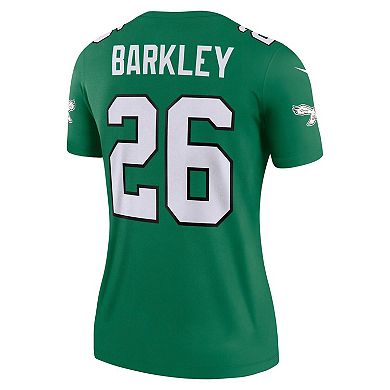 Women's Nike Saquon Barkley Kelly Green Philadelphia Eagles Legend Player Performance Top
