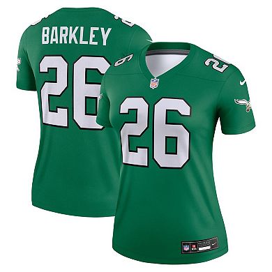 Women's Nike Saquon Barkley Kelly Green Philadelphia Eagles Legend Player Performance Top