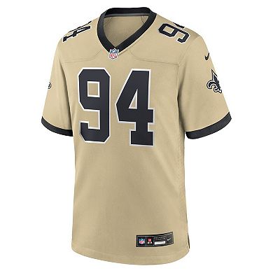 Men's Nike Cameron Jordan Gold New Orleans Saints Gameday Golds Alternate Game Player Jersey