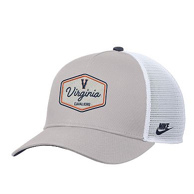 Men's Nike Pewter Virginia Cavaliers Rise Vintage Adjustable Trucker Hat