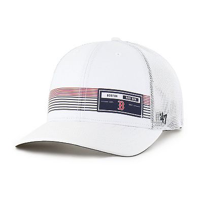 Men's '47 White Boston Red Sox Rangefinder brrr Trucker Adjustable Hat