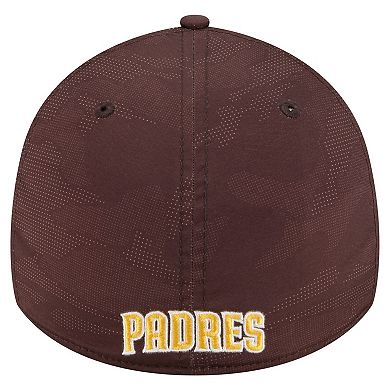 Men's New Era Brown San Diego Padres Tonal Camo 39THIRTY Flex Hat