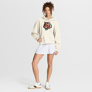 Women's Fanatics Cream Cincinnati Bengals Dove Legacy Pullover Hoodie