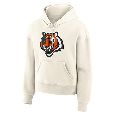 Women's Fanatics Cream Cincinnati Bengals Dove Legacy Pullover Hoodie