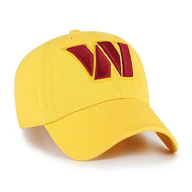 Men's '47 Gold Washington Commanders Cleanup Adjustable Hat