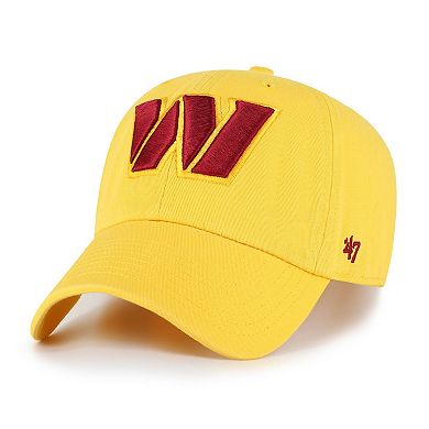 Men's '47 Gold Washington Commanders Cleanup Adjustable Hat
