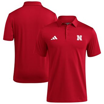 Men's adidas Scarlet Nebraska Huskers Ultimate 365 Polo