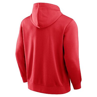Men's Fanatics Scarlet San Francisco 49ers New Horizons Heritage Pullover Hoodie