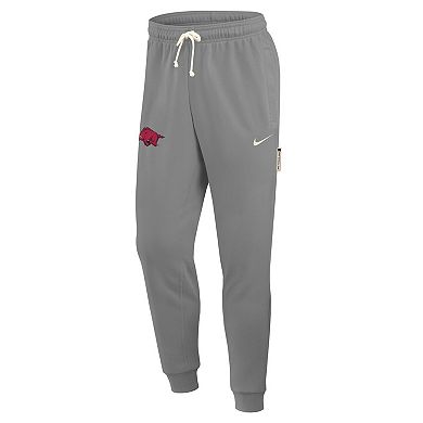 Men's Nike Heather Gray Arkansas Razorbacks 2025 Sideline Performance Taper Pants