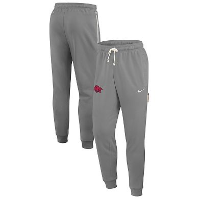 Men's Nike Heather Gray Arkansas Razorbacks 2025 Sideline Performance Taper Pants