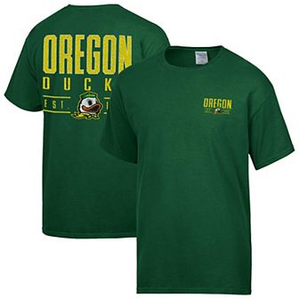 Men's ComfortWash Green Oregon Ducks Big Name T-Shirt