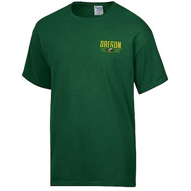 Men's ComfortWash Green Oregon Ducks Big Name T-Shirt
