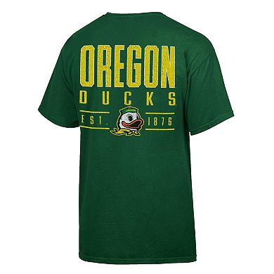 Men's ComfortWash Green Oregon Ducks Big Name T-Shirt