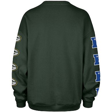 Women's '47 Green Green Bay Packers Go Big Oversized Pullover Sweatshirt