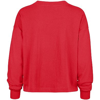 Women's '47 Scarlet San Francisco 49ers Outreach City Oversized Long Sleeve T-Shirt