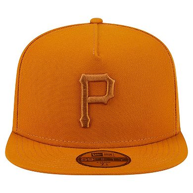 Men's New Era Orange Pittsburgh Pirates Color Pack A-Frame 59FIFTY Fitted Hat