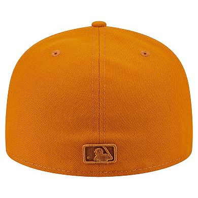 Men's New Era Orange Pittsburgh Pirates Color Pack A-Frame 59FIFTY Fitted Hat