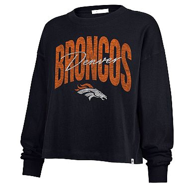 Women's '47 Navy Denver Broncos Muse Sydney Long Sleeve T-Shirt