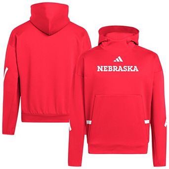 Men's adidas Scarlet Nebraska Huskers Z.N.E. Pullover Hoodie