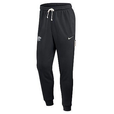 Men's Nike Black Kansas State Wildcats 2025 Sideline Standard Issue Dri-FIT Taper Sweatpants