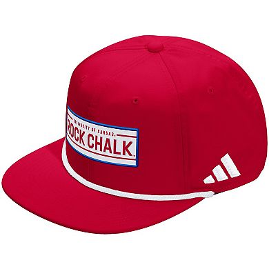 Unisex adidas Red Kansas Jayhawks Locker Room Rope Adjustable Hat