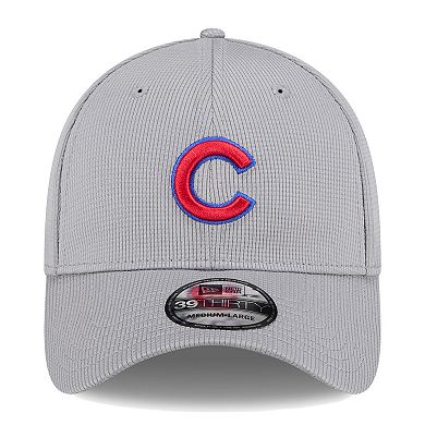 Men's New Era Gray Chicago Cubs Active Pivot 39THIRTY Flex Hat