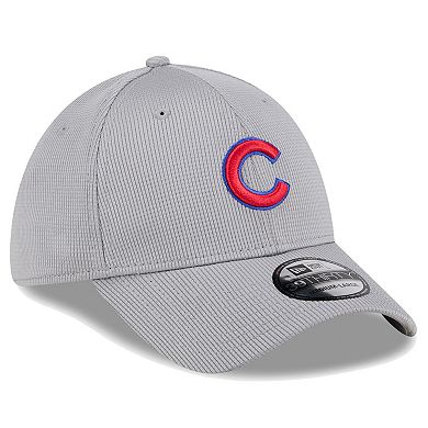 Men's New Era Gray Chicago Cubs Active Pivot 39THIRTY Flex Hat