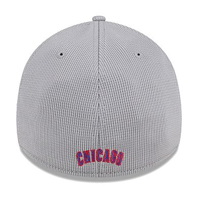 Men's New Era Gray Chicago Cubs Active Pivot 39THIRTY Flex Hat
