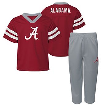 Toddler Outerstuff Crimson/Gray Alabama Crimson Tide Red Zone Two-Piece Top and Pants Set