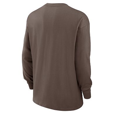 Men's Nike Light Brown Texas Rangers Statement Max90 Long Sleeve T-Shirt