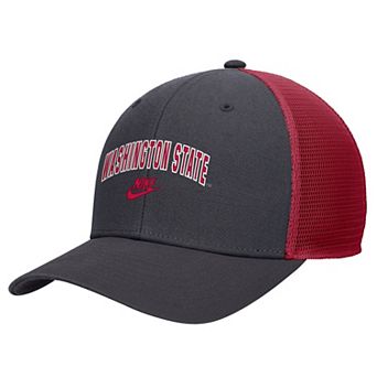 Men's Nike Gray Washington State Cougars Vintage Arch Rise Performance Trucker Adjustable Hat
