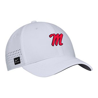 Men's Nike White Ole Miss Rebels 2025 On-Field Performance Flex Hat
