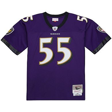 Men's Mitchell & Ness Terrell Suggs Purple Baltimore Ravens 2003 Legacy Replica Jersey