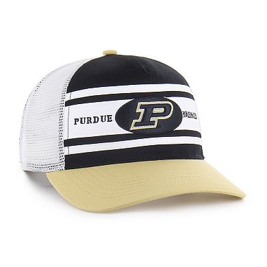 Youth '47 Black/Gold Purdue Boilermakers Super Stripe Hitch Adjustable Trucker Hat